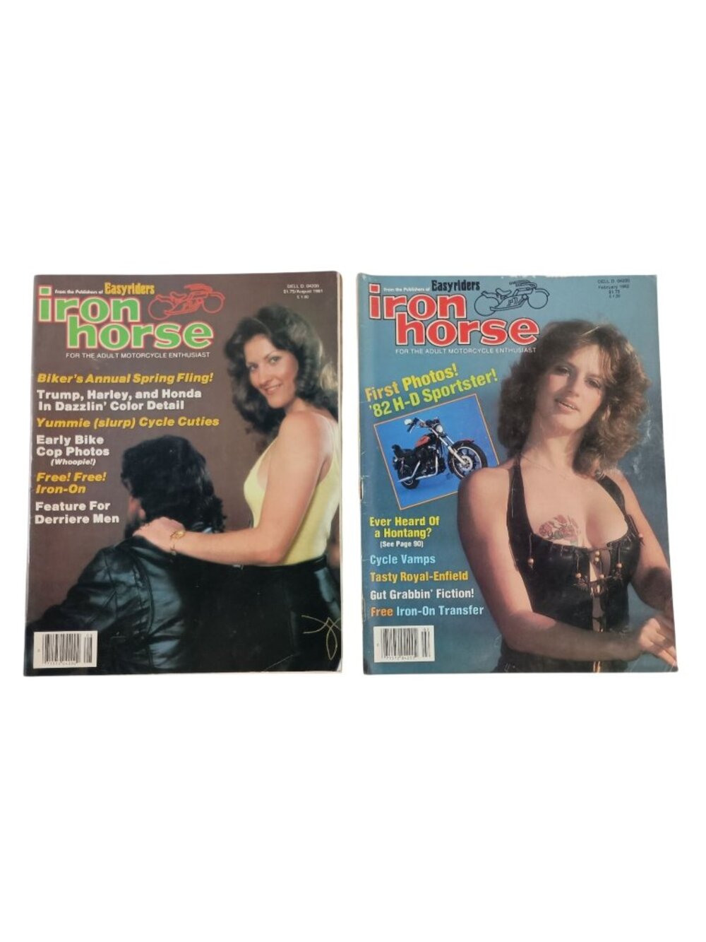 Vintage Iron Horse Motorcycles Biker Magazine Lot Of 2 Aug.1981/Feb.1982